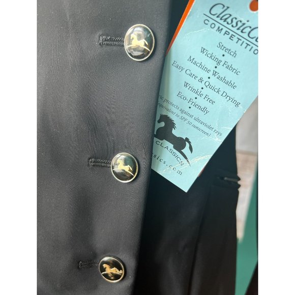 RJ Classics Palermo Orange Label Black Show Coat Size 0R NWT - Picture 2 of 16